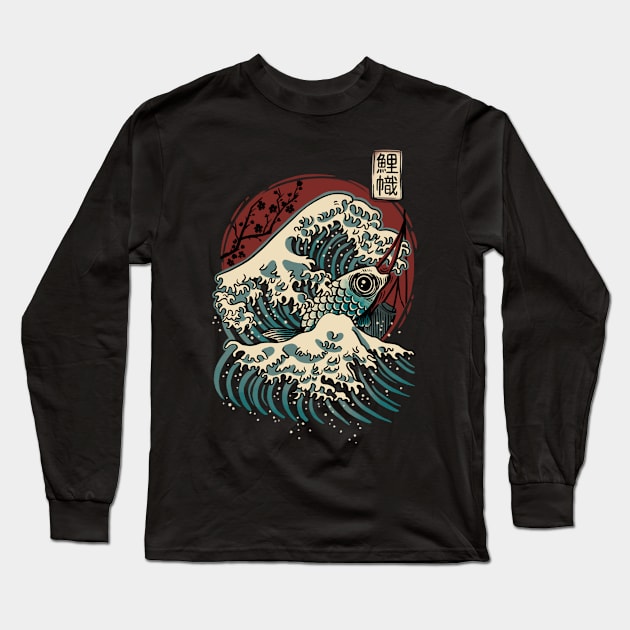 Great Koinobori Long Sleeve T-Shirt by Pescapin